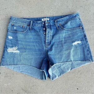 Madewell “The Relaxed Denim Short” Plus Size Shorts Size 18W